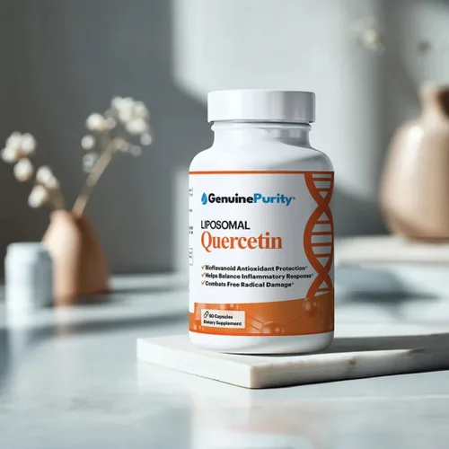 Miniatura 7 de Suplementos de quercetina liposomal de 250 mg por porción, apoya la defensa antioxidante, la salud celular y el sistema inmunológico, perfecto