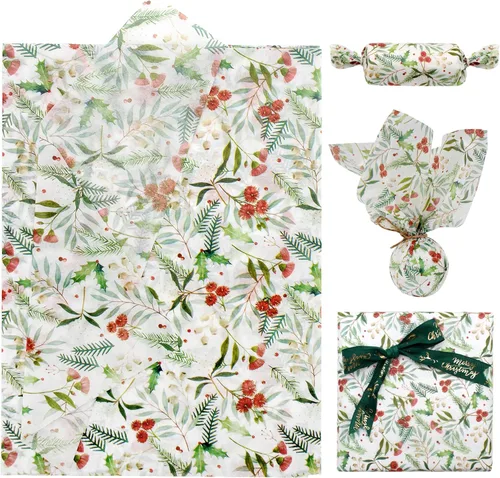 Miniatura 9 de Benvo 20 hojas de papel de seda con estampado floral 20 pulgadas x 29 pulgadas papel de decoupage decorativo papel de seda para regalos envoltura