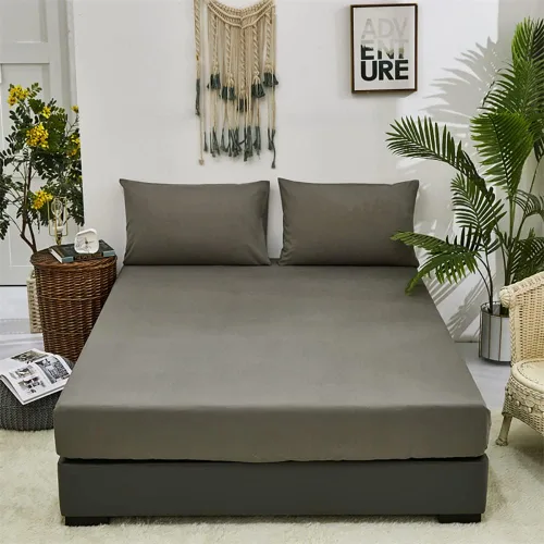Miniatura 26 de KAREVER Juego de sábanas de mármol negro, juego de ropa de cama de 4 piezas con diseño geométrico de mármol, 1 sábana bajera, 1 sábana encimera