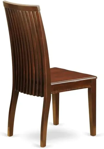 Miniatura 9 de East West Furniture DLIP3-BMK-W Juego de mesa y sillas de cocina de 3 piezas contiene una mesa de comedor redonda con gotas y 2 sillas de comedor