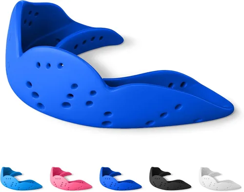 Miniatura 7 de SISU Aero - Protectores bucales 0.06 pulgadas, ajuste a la medida, protector bucal deportivo, para jóvenes y adultos, S