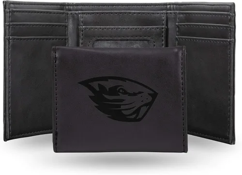 Miniatura 46 de NCAA Rico Industries - Billetera triple grabada con láser, con grabado láser, accesorio para hombre