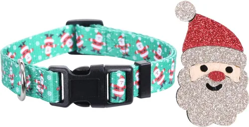 Miniatura 3 de Paquete de 2 collares de Navidad ajustables con accesorios para árbol de Navidad y árbol de Navidad