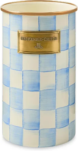Miniatura 14 de MACKENZIE-CHILDS Soporte para utensilios de esmalte, elegante organizador de encimera de cocina, color marrón rosa salvaje