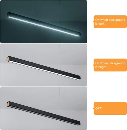 Miniatura 9 de Lámpara colgante lineal LED de 39.37 pulgadas, luz de mesa de billar regulable de 36 W, luces modernas de isla para cocina, comedor, sala de estar