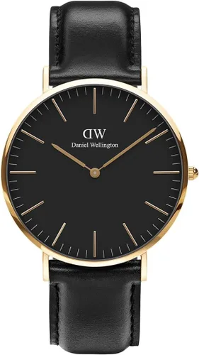 Miniatura 16 de Daniel Wellington Reloj clásico para hombre - Caja de 1.417 in - 1.575 in, movimiento de cuarzo japonés, correa de cuero, resistente al agua, reloj