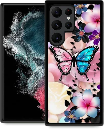 Miniatura 31 de ZHEGAILIAN Funda compatible con Samsung Galaxy S22 Ultra, diseño de patrón de policarbonato duro, antideslizante, absorción de golpes, funda Cerebro