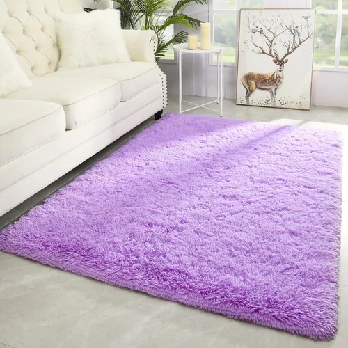 Miniatura 36 de Merelax Alfombra Moderna Suave y Esponjosa Shaggy para Dormitorio Sala de Estar Decoración de Sillas Pequeñas Alfombras Tapetes para Pies Piso, Verde