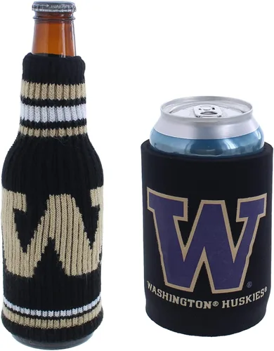 Miniatura 127 de College Team Color Logo Can & Bottle Holder Insulator Beverage Cooler Set