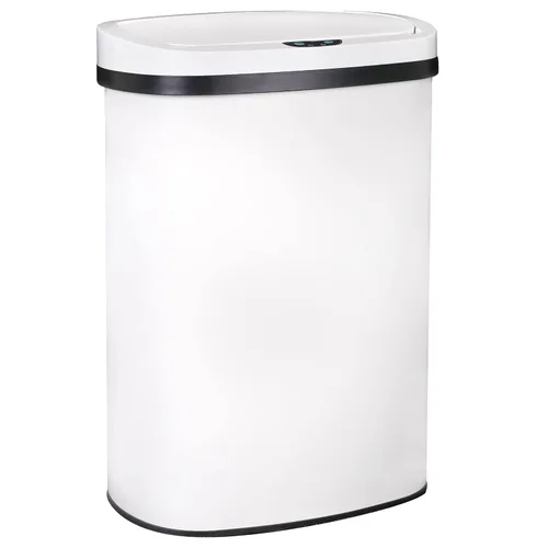 Miniatura 9 de Bote de basura automático de acero inoxidable con tapa, 13 galones y 50 litros, antihuellas, diseño silencioso, para cocina, oficina, dormitorio