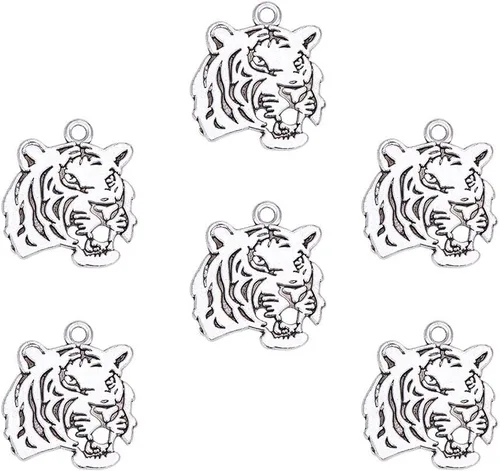 Miniatura 10 de PH PandaHall Dijes de animales de 10 estilos, 30 piezas de aleación tibetana de plata antigua, jirafa, unicornio, gato, dijes para manualidades