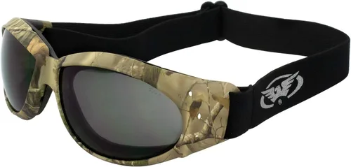 Miniatura 12 de Global Vision Eliminator Gafas Acolchadas para Motocicleta de Dirt Bike para Hombres y Mujeres (Marco Negro/Lente Ahumado)