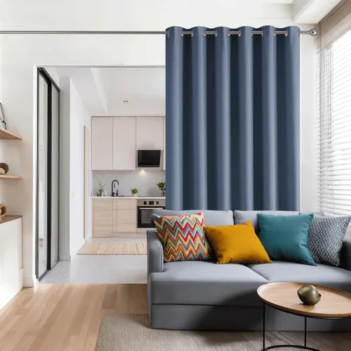 Miniatura 148 de RYB HOME - Cortinas extralargas de privacidad, para bloquear luz, de techo a suelo, para comedor, oficina, sala de estar, cine en casa, patio, 8.3