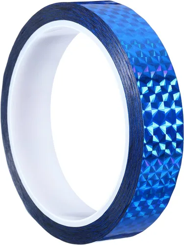 Miniatura 27 de PATIKIL Cinta prisma de 0.2 pulgadas x 55 yardas, adhesivo reflectante holográfico metalizado para detallar decoración de pared, arte de decoración