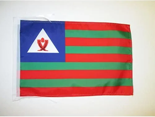 Miniatura 1255 de Bandera de México AZ FLAG, 45.7 x 30.5 cm, con cordones - Pequeñas banderas mexicanas de 30 x 45 cm - Bandera de 45.7 x 30.5 cm