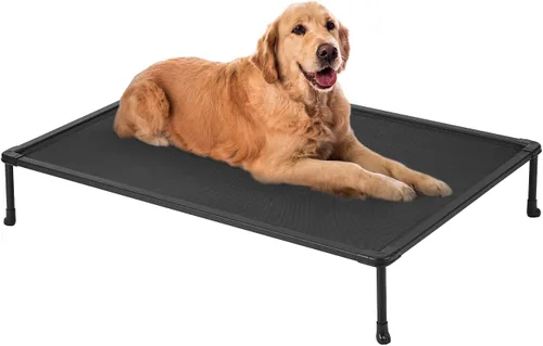 Miniatura 11 de Veehoo Cama Elevada para Perros a Prueba de Masticación - Catre Elevado Refrescante para Mascotas, Malla Transpirable, Lavable y Antideslizante