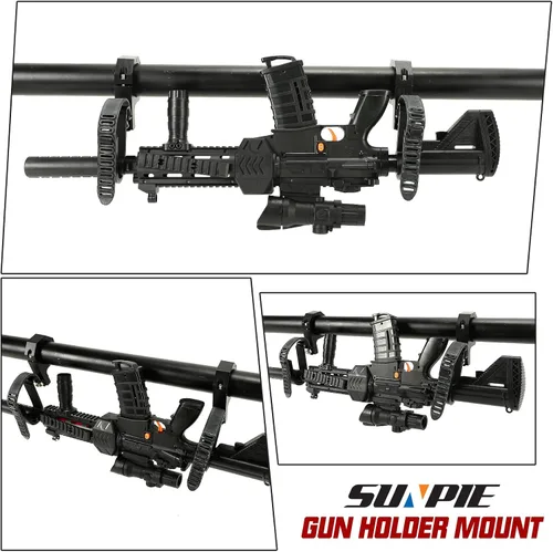 Miniatura 8 de SUNPIE Soporte de Rack para Herramientas de Caza para UTV - Soporte Universal de Barra Transversal para Polaris Canam Pioneer/Talon Kawasaki Arctic