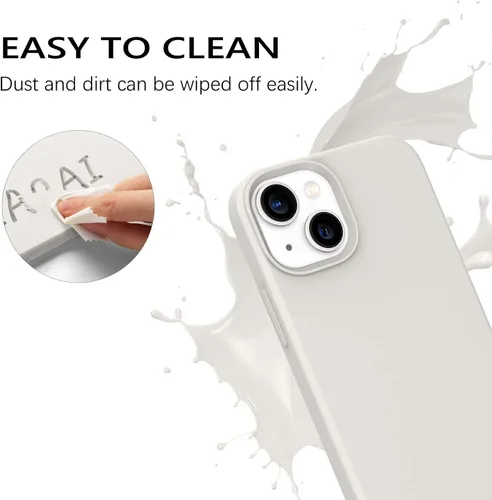 Miniatura 69 de GUAGUA Funda compatible con iPhone 17 Pro Max de 6.9 pulgadas, silicona líquida, goma de gel suave, delgada, forro de microfibra delgada