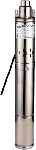 Miniatura 4 de Bomba Sumergible para Pozo Profundo Tubería de 3" DE Salida de 1" 0.25KW 0.33HP Acero Inoxidable Bombas de Agua de Tornillo para Uso Industrial