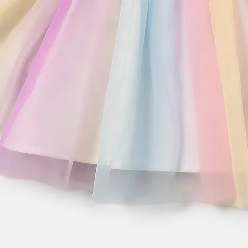 Miniatura 5 de PATPAT Infant Baby Girl Dresses Short Sleeve Tutu Dress Tulle Dress Flower Girl Party Birthday Princess Dresses