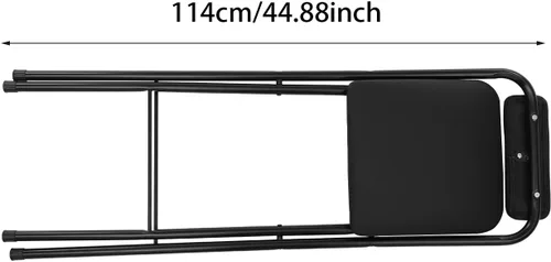 Miniatura 4 de 2 Pcs Folding Bar Stool with Backrest 275Lbs Tall Foldable Chair 29.5 Inch Freestanding Portable Folding Stool with PVC Caps for Kitchen Island Shop
