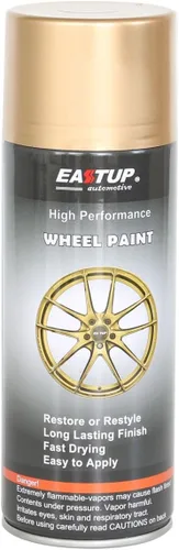 Miniatura 43 de EASTUP Pintura Metálica Premium Oro Champán para Llantas - Acabado Brillante, Alta Durabilidad, Resistente al Desvanecimiento, Pintura en Aerosol