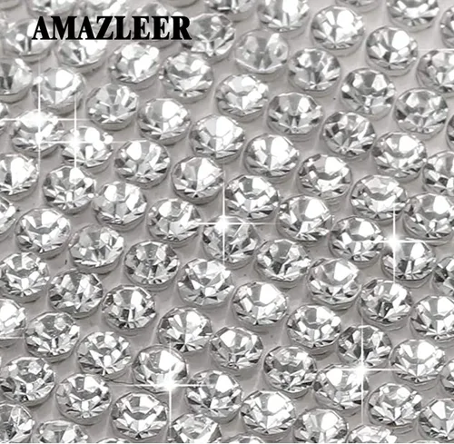 Miniatura 5 de 3 rollos de cinta autoadhesiva de diamantes de imitación de 3 yardas con diamantes de imitación de 0.079 pulgadas (0.079 in) para manualidades