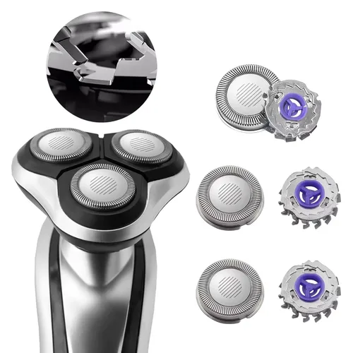 Miniatura 2 de Paquete de 3 cabezales de repuesto para Norelco Philips HQ3, HQ4, HQ55, HQ56 6948XL, 6947XL, 6945XL, 6940LC, 6900LC, 6863XL, 6856XL, 6854XL, 6853XL