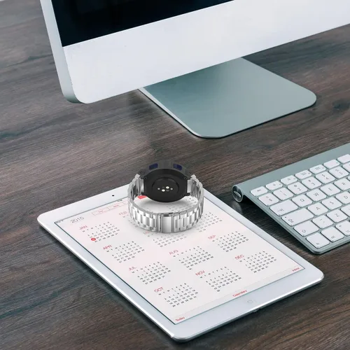 Miniatura 2 de Compatible con Amazfit Active Edge - Correa de reloj para hombres y mujeres, correa de metal de acero inoxidable, correa de repuesto, accesorios
