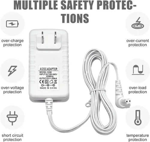 Miniatura 4 de Cargador de 15 V para Black and Decker Dustbuster cargador de repuesto de vacío de mano Cable de alimentación. Blanco