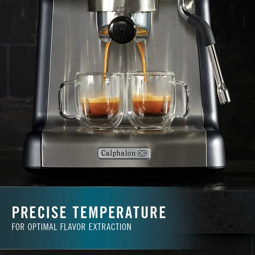 Miniatura 3 de Calphalon BVCLECMP1 Temp iQ - Máquina de café expreso con varita de vapor, acero inoxidable
