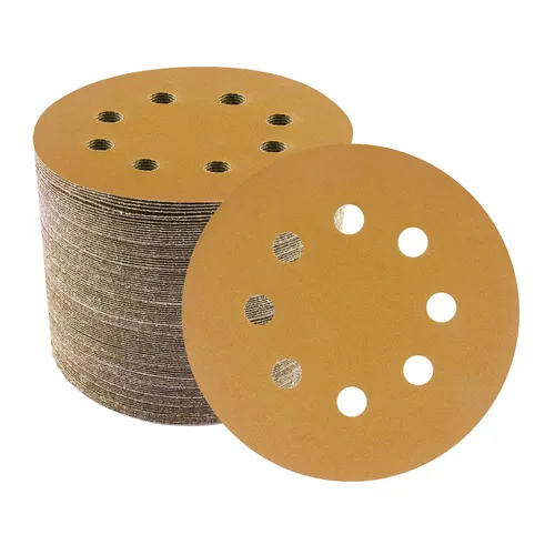 Miniatura 12 de Discos de lijadora orbitales de 5 pulgadas, patrón de 8 agujeros, paquete de 100, papel de lija de gancho y bucle para lijadoras DA, pintura