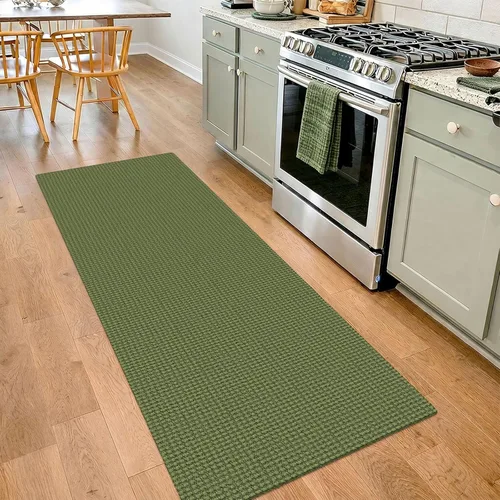 Miniatura 191 de IOHOUZE Alfombra de Área Lavable 4x6 Antideslizante con Respaldo de Goma Alfombras Tejidas para Entrada Interior Alfombras de Dormitorio Alfombra