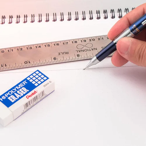 Miniatura 7 de Pentel Sharp Kerry - Portaminas (0.028 in), barril negro, 1 lápiz (P1037A)