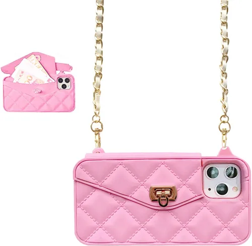 Miniatura 28 de UnnFiko - Funda tipo cartera compatible con iPhone XR, diseño elegante de bolsa de lujo, cartera abatible con funda para tarjetas, cubierta de Negro