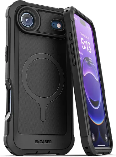 Miniatura 15 de ENCASED Funda compatible con iPhone 15, protección de grado militar con cobertura de cuerpo completo resistente de 360 grados (iPhone 15)