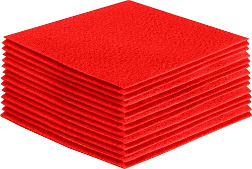 Miniatura 130 de FabricLA Hojas de fieltro acrílico para manualidades, cuadrados de fieltro precortados suaves de 4 x 4 pulgadas (3.9 in x 3.9 in), utiliza hojas