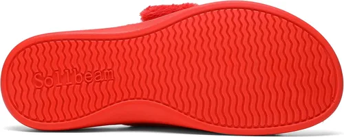 Miniatura 5 de SOLLBEAM Pantuflas peludas con soporte de arco para mujer, sandalias ortopédicas para el talón
