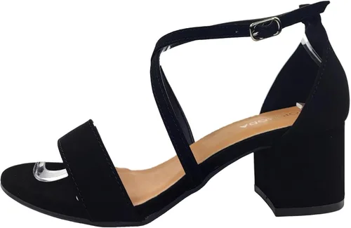 Miniatura 2 de TOP Moda Sandalias de vestir con correa sobre el dedo del pie, correa al tobillo, tacón de bloque de 2 pulgadas