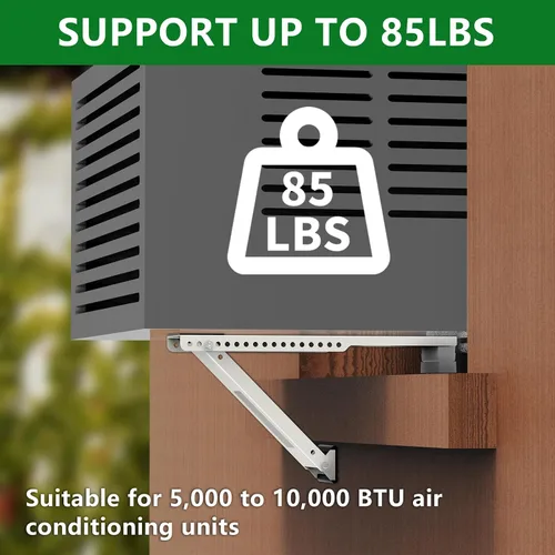 Miniatura 3 de Soporte de aire acondicionado de ventana, soportes universales de ventana de unidad de CA, ligeros, hasta 85 libras.