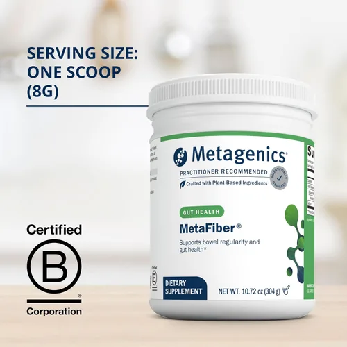 Miniatura 3 de Metagenics MetaFiber - 0.16 oz de fibra dietética - Apoya la regularidad gastrointestinal y alivio ocasional del estreñimiento* - Mezcla de fibra