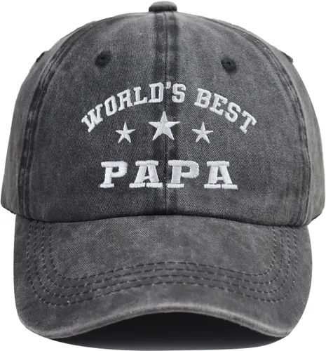 Miniatura 8 de World's Best - Gorras de béisbol para hombre, de algodón envejecido, ajustable, para papá y abuelo, regalos para Abuelo Pappy