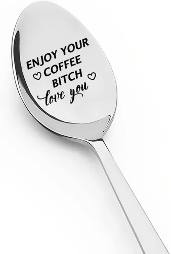 Cuchara de regalo para mejores amigas, regalos para mujeres y hombres, divertidas cucharas de café para mejores amigos, regalos de cumpleaños para