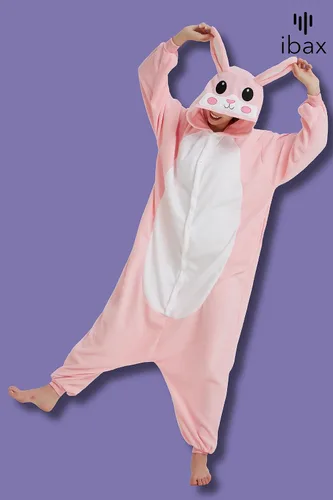 Miniatura 4 de IBAX Pijama de forro polar para adultos. Disfraz de mameluco para adultos. Mameluco de animal para adultos. Mameluco de Halloween para adultos.
