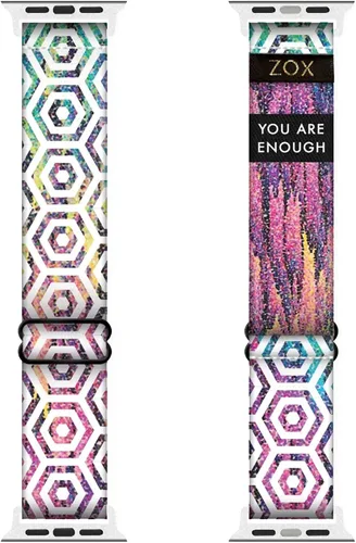 Miniatura 17 de ZOX Correa para Apple Watch, banda elástica con afirmaciones motivacionales y hermosas obras de arte, regalos para hombres, mujeres y niños