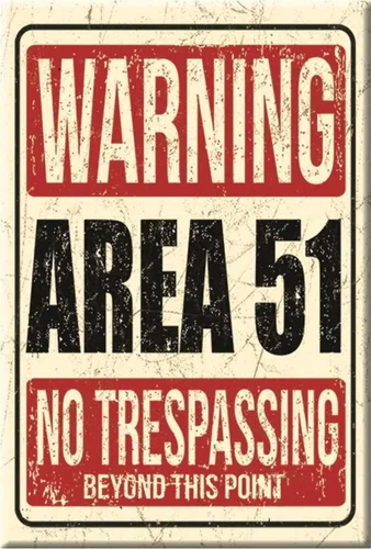 Desperate Enterprises Area 51 - Imán para nevera, divertidos imanes para oficina, hogar y escuela, fabricado en los Estados Unidos