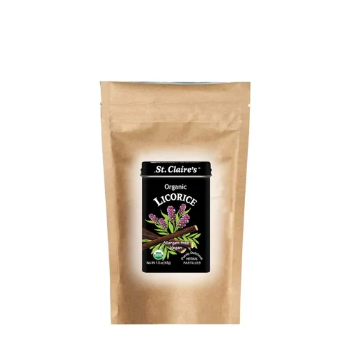 Miniatura 3 de Pastillas Herbales Orgánicas de St. Claire, (Jengibre, lata de 1.5 onzas, paquete de 3) Sin gluten, veganas, sin OMG, a base de plantas, sin