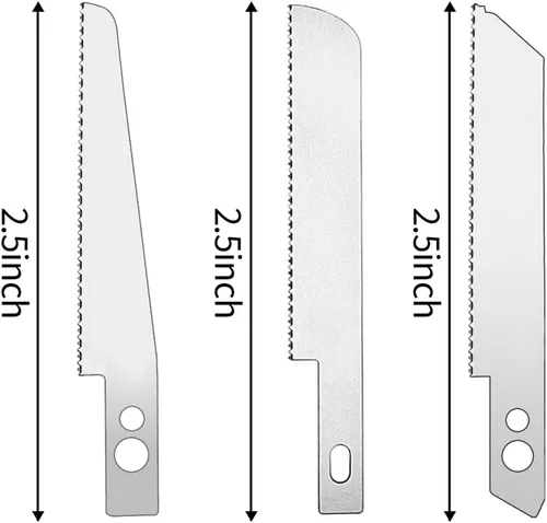 Miniatura 4 de Mini sierra de mano modelo de herramientas de manualidades con 12 cuchillas de modelado, cuchillo de modelado, kit de herramientas de sierra
