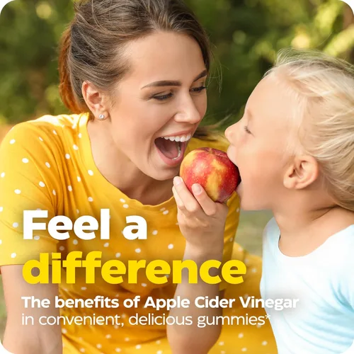 Miniatura 3 de Enzymedica Suplemento de vinagre de sidra de manzana para mujeres y hombres, gomitas de vinagre de sidra de manzana con madre, 1000 mcg de vitamina