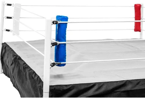 Miniatura 4 de Juego de 4 almohadillas de esquina de anillo de lucha para figuras de acción de lucha: rojo, blanco y azul